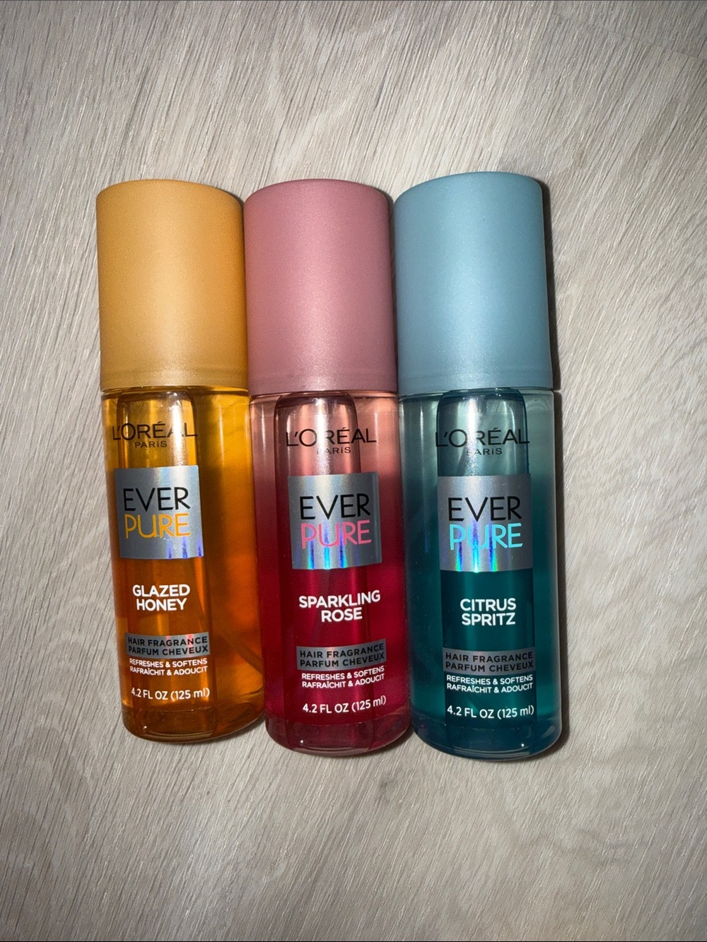 L’Oréal hair fragrance trio